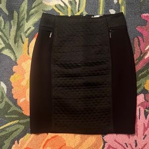 LIMITED TIME - QUILTED BLACK PENCIL SKIRT WOTH POCKETS, CLASSIC, FORMAL